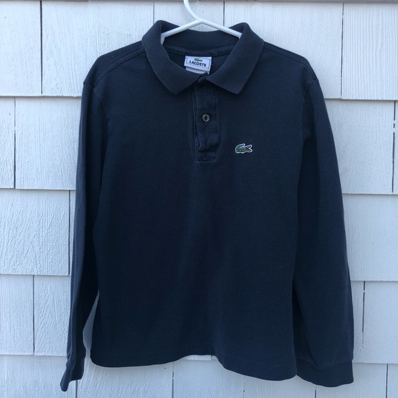 lacoste boys long sleeve polo